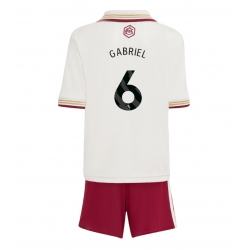 Arsenal Gabriel Magalhaes #6 Tredjedraktsett Barn 2025-26 Kortermet (+ Korte bukser)