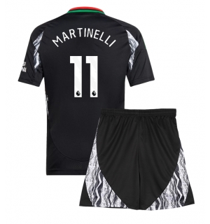 Arsenal Gabriel Martinelli #11 Bortedraktsett Barn 2024-25 Kortermet (+ Korte bukser)