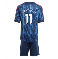 Arsenal Gabriel Martinelli #11 Bortedraktsett Barn 2025-26 Kortermet (+ Korte bukser)
