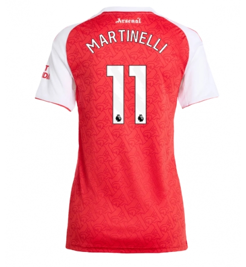 Arsenal Gabriel Martinelli #11 Hjemmedrakt Dame 2025-26 Kortermet Arsenal Gabriel Martinelli #11 Hjemmedrakt Dame 2025-26 Kortermet