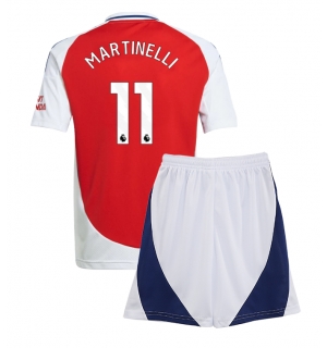 Arsenal Gabriel Martinelli #11 Hjemmedraktsett Barn 2024-25 Kortermet (+ Korte bukser)