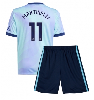 Arsenal Gabriel Martinelli #11 Tredjedraktsett Barn 2024-25 Kortermet (+ Korte bukser)