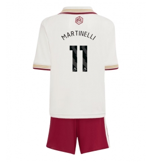 Arsenal Gabriel Martinelli #11 Tredjedraktsett Barn 2025-26 Kortermet (+ Korte bukser)