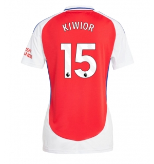 Arsenal Jakub Kiwior #15 Hjemmedrakt Dame 2024-25 Kortermet
