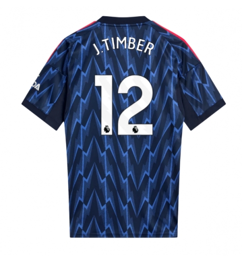 Arsenal Jurrien Timber #12 Bortedrakt 2025-26 Kortermet Arsenal Jurrien Timber #12 Bortedrakt 2025-26 Kortermet