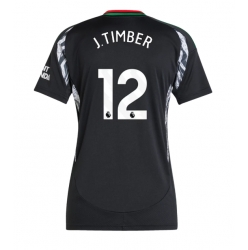 Arsenal Jurrien Timber #12 Bortedrakt Dame 2024-25 Kortermet