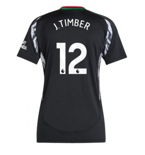Arsenal Jurrien Timber #12 Bortedrakt Dame 2024-25 Kortermet