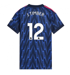Arsenal Jurrien Timber #12 Bortedrakt Dame 2025-26 Kortermet