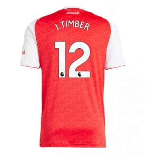 Arsenal Jurrien Timber #12 Hjemmedrakt 2025-26 Kortermet