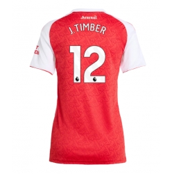 Arsenal Jurrien Timber #12 Hjemmedrakt Dame 2025-26 Kortermet