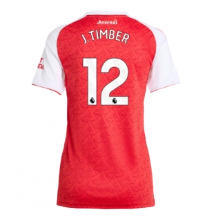 Arsenal Jurrien Timber #12 Hjemmedrakt Dame 2025-26 Kortermet
