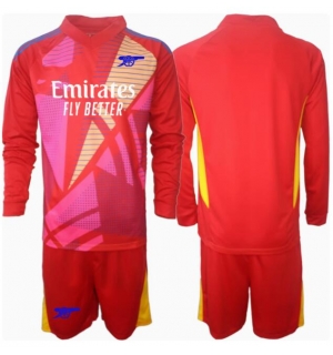 Arsenal Keeper Bortedraktsett Barn 2024-25 Langermet (+ Korte bukser)