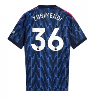 Arsenal Martin Zubimendi #36 Bortedrakt 2025-26 Kortermet
