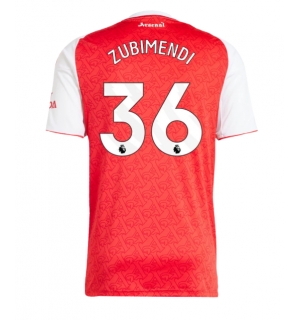 Arsenal Martin Zubimendi #36 Hjemmedrakt 2025-26 Kortermet