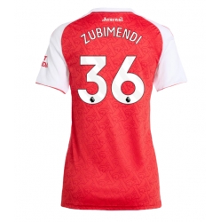 Arsenal Martin Zubimendi #36 Hjemmedrakt Dame 2025-26 Kortermet
