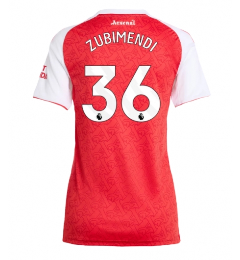 Arsenal Martin Zubimendi #36 Hjemmedrakt Dame 2025-26 Kortermet Arsenal Martin Zubimendi #36 Hjemmedrakt Dame 2025-26 Kortermet