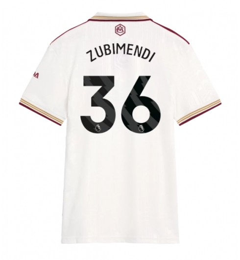 Arsenal Martin Zubimendi #36 Tredjedrakt Dame 2025-26 Kortermet Arsenal Martin Zubimendi #36 Tredjedrakt Dame 2025-26 Kortermet