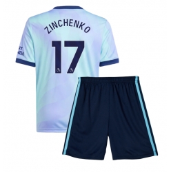 Arsenal Oleksandr Zinchenko #17 Tredjedraktsett Barn 2024-25 Kortermet (+ Korte bukser)