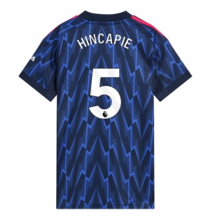 Arsenal Piero Hincapie #5 Bortedrakt Dame 2025-26 Kortermet