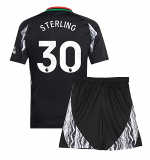 Arsenal Raheem Sterling #30 Bortedraktsett Barn 2024-25 Kortermet (+ Korte bukser)