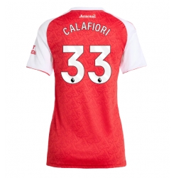 Arsenal Riccardo Calafiori #33 Hjemmedrakt Dame 2025-26 Kortermet