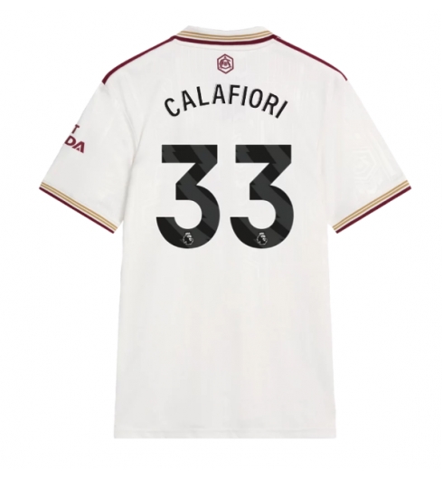 Arsenal Riccardo Calafiori #33 Tredjedrakt 2025-26 Kortermet Arsenal Riccardo Calafiori #33 Tredjedrakt 2025-26 Kortermet