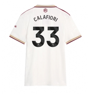 Arsenal Riccardo Calafiori #33 Tredjedrakt Dame 2025-26 Kortermet