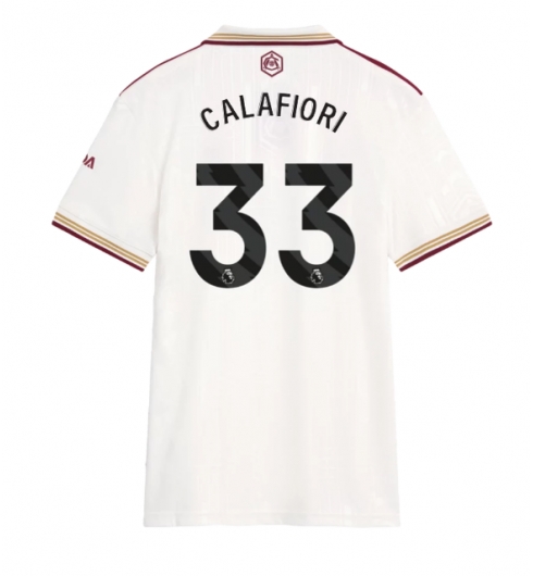 Arsenal Riccardo Calafiori #33 Tredjedrakt Dame 2025-26 Kortermet Arsenal Riccardo Calafiori #33 Tredjedrakt Dame 2025-26 Kortermet