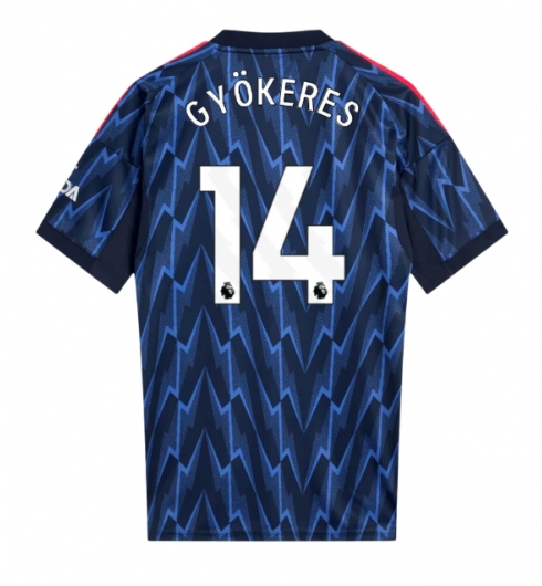 Arsenal Viktor Gyokeres #14 Bortedrakt 2025-26 Kortermet Arsenal Viktor Gyokeres #14 Bortedrakt 2025-26 Kortermet