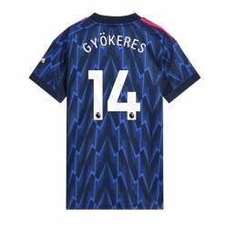 Arsenal Viktor Gyokeres #14 Bortedrakt Dame 2025-26 Kortermet