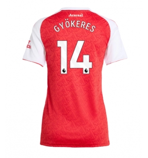 Arsenal Viktor Gyokeres #14 Hjemmedrakt Dame 2025-26 Kortermet