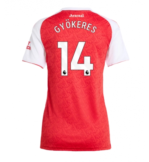Arsenal Viktor Gyokeres #14 Hjemmedrakt Dame 2025-26 Kortermet Arsenal Viktor Gyokeres #14 Hjemmedrakt Dame 2025-26 Kortermet