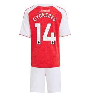 Arsenal Viktor Gyokeres #14 Hjemmedraktsett Barn 2025-26 Kortermet (+ Korte bukser)