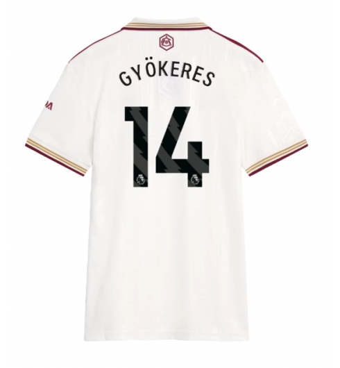Arsenal Viktor Gyokeres #14 Tredjedrakt Dame 2025-26 Kortermet Arsenal Viktor Gyokeres #14 Tredjedrakt Dame 2025-26 Kortermet