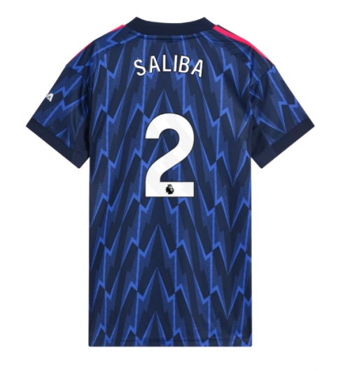 Arsenal William Saliba #2 Bortedrakt Dame 2025-26 Kortermet Arsenal William Saliba #2 Bortedrakt Dame 2025-26 Kortermet