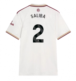 Arsenal William Saliba #2 Tredjedrakt 2025-26 Kortermet