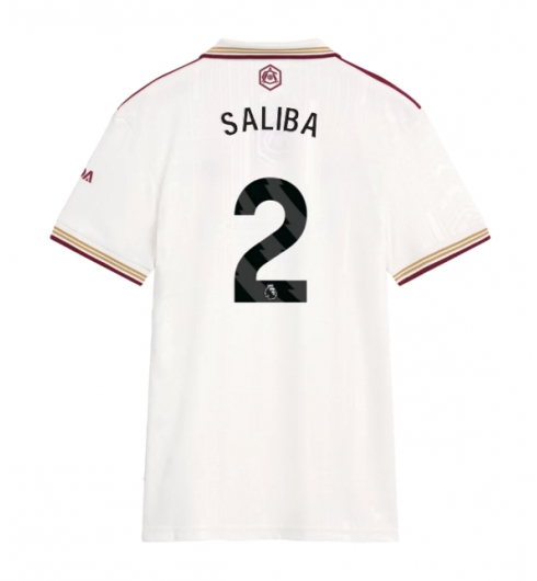 Arsenal William Saliba #2 Tredjedrakt Dame 2025-26 Kortermet Arsenal William Saliba #2 Tredjedrakt Dame 2025-26 Kortermet