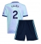 Arsenal William Saliba #2 Tredjedraktsett Barn 2024-25 Kortermet (+ Korte bukser)