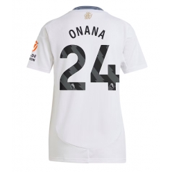 Aston Villa Amadou Onana #24 Bortedrakt Dame 2024-25 Kortermet