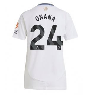 Aston Villa Amadou Onana #24 Bortedrakt Dame 2024-25 Kortermet