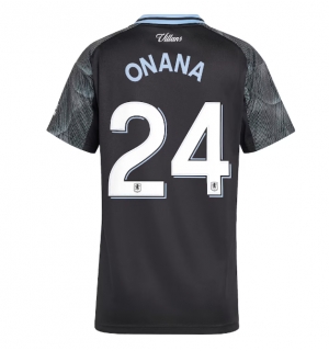 Aston Villa Amadou Onana #24 Bortedrakt Dame 2025-26 Kortermet