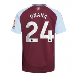 Aston Villa Amadou Onana #24 Hjemmedrakt 2024-25 Kortermet