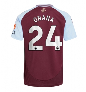 Aston Villa Amadou Onana #24 Hjemmedrakt 2024-25 Kortermet
