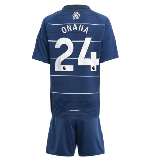 Aston Villa Amadou Onana #24 Tredjedraktsett Barn 2024-25 Kortermet (+ Korte bukser)