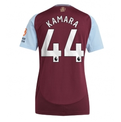 Aston Villa Boubacar Kamara #44 Hjemmedrakt Dame 2024-25 Kortermet
