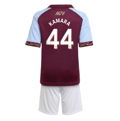 Aston Villa Boubacar Kamara #44 Hjemmedraktsett Barn 2025-26 Kortermet (+ Korte bukser)