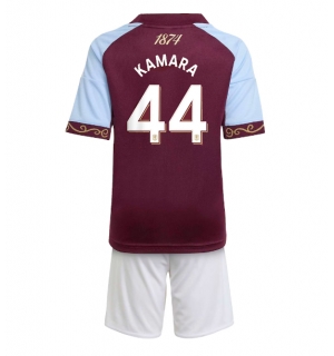 Aston Villa Boubacar Kamara #44 Hjemmedraktsett Barn 2025-26 Kortermet (+ Korte bukser)