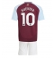 Aston Villa Emiliano Buendia #10 Hjemmedraktsett Barn 2024-25 Kortermet (+ Korte bukser)