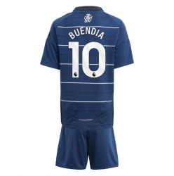 Aston Villa Emiliano Buendia #10 Tredjedraktsett Barn 2024-25 Kortermet (+ Korte bukser)