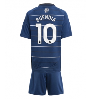 Aston Villa Emiliano Buendia #10 Tredjedraktsett Barn 2024-25 Kortermet (+ Korte bukser)